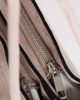 Topshop Topshop Schelby suedette medium flat bowler in taupe-White - 3