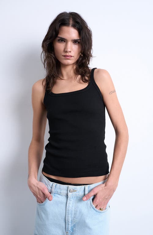 Topshop Topshop Scoop Neck Stretch Cotton Rib Tank