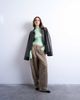 Topshop Topshop seam detail barrel leg pants in mushroom-Brown - 1