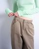 Topshop Topshop seam detail barrel leg pants in mushroom-Brown - 3