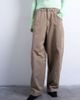 Topshop Topshop seam detail barrel leg pants in mushroom-Brown - 4