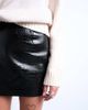Topshop Topshop seamed detail faux leather mini skirt in black - 2