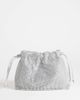Topshop Topshop Seleena small diamante drawstring clutch bag in silver - 1