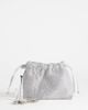 Topshop Topshop Seleena small diamante drawstring clutch bag in silver - 2