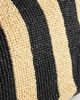 Topshop Topshop Selia large striped straw tote in black & natural - 3