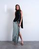 Topshop Topshop sequin column maxi skirt in silver - 1