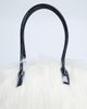 Topshop Topshop Shaggy faux fur shoulder bag in off white - 2