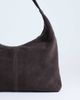 Topshop Topshop Shayla real suede shoulder bag in chocolate-Brown - 3