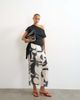 Topshop Topshop sheer column midi skirt in mono print-White - 1