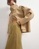 Topshop Topshop sheer maxi skirt in khaki-Green - 2