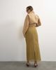 Topshop Topshop sheer maxi skirt in khaki-Green - 3