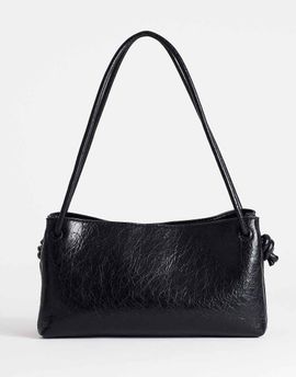 Topshop Topshop Shelby medium flat bowler in black