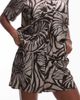 Topshop Topshop shell print satin shorts in chocolate - part of a set-Brown - 3