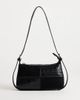 Topshop Topshop Sherry small patchwork shoulder bag in black - 1