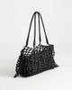 Topshop Topshop Shia medium woven shoulder bag in black - 3