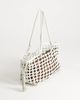 Topshop Topshop Shia medium woven shoulder bag in off white-Neutral - 3