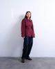 Topshop Topshop short 90s trench coat in burgundy-Neutral - 2