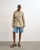 Topshop Topshop short belted trench coat in stone-Neutral - 2