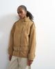 Topshop Topshop short cotton belted bomber jacket in tan-Brown - 2