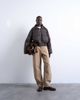 Topshop Topshop short puffer bomber jacket with ribbed collar in chocolate-Brown - 2