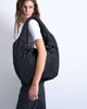 Topshop Topshop Sia ruched nylon shoulder bag in black - 1