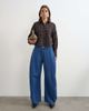 Topshop Topshop side pleat cocoon jean in rich blue - 1