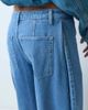Topshop Topshop side pleated cocoon jeans in bleach-Blue - 3