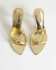 Topshop Topshop Simba strappy high heel mule sandals in gold - 2