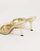 Topshop Topshop Simba strappy high heel mule sandals in gold - 4