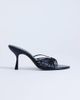 Topshop Topshop Simba strappy mule high sandals in black - 1