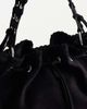 Topshop Topshop Simone suedette pocket detail bucket shoulder bag in black - 3