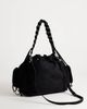 Topshop Topshop Simone suedette pocket detail bucket shoulder bag in black - 4