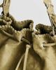 Topshop Topshop Simone suedette pocket detail bucket shoulder bag in khaki-Green - 3