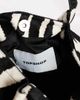 Topshop Topshop Singer medium real hair on leather shoulder bag in zebra-Black - 2