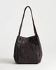 Topshop Topshop Singer weave shoulder bag in chocolate-Brown - 4