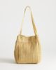 Topshop Topshop Singer weave shoulder bag in natural-Neutral - 1