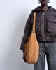 Topshop Topshop Siobhan real suede leather shoulder bag in tan-Neutral - 1