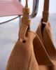 Topshop Topshop Siobhan real suede leather shoulder bag in tan-Neutral - 2