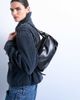 Topshop Topshop Siris medium buckle shoulder bag in black - 1
