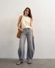 Topshop Topshop skewed boyfriend jeans in gray - 4