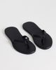 Topshop Topshop Sky real leather toe thong sandals in black - 1