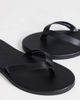 Topshop Topshop Sky real leather toe thong sandals in black - 3