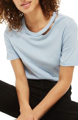 Topshop Topshop Slash Choker Boxy Tee