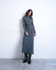 Topshop Topshop slash neck chiffon maxi dress in petrol-Blue - 1