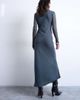 Topshop Topshop slash neck chiffon maxi dress in petrol-Blue - 3