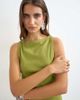 Topshop Topshop slash neck racer tank top in washed green - 2