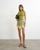 Topshop Topshop slash neck racer tank top in washed green - 4