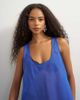 Topshop Topshop sleeveless organza scoop tank top in cobalt blue - 2