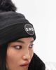 Topshop Topshop Sno Ski faux fur pom beanie in black - 3