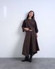 Topshop Topshop soft touch hanky hem asymmetric skirt in chocolate - part of a set-Brown - 1